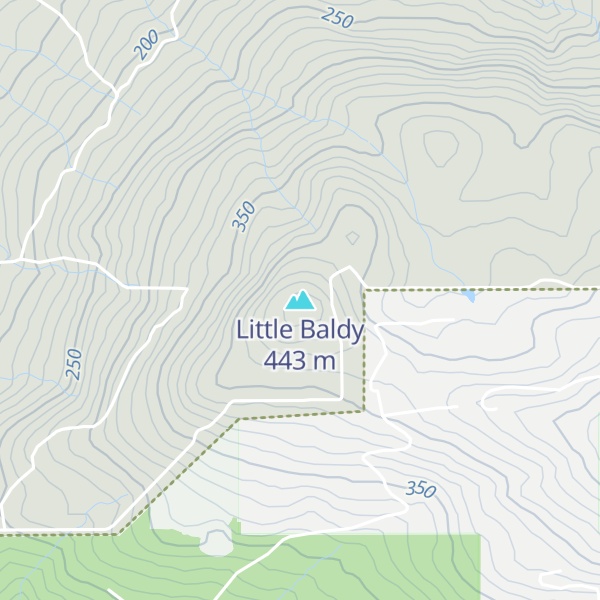 Map of Little Baldy