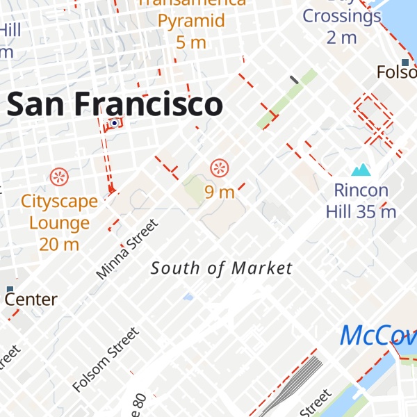 Map of San Francisco Visitor Information Center