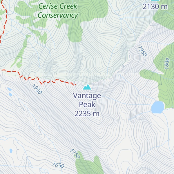 Map of Vantage Peak