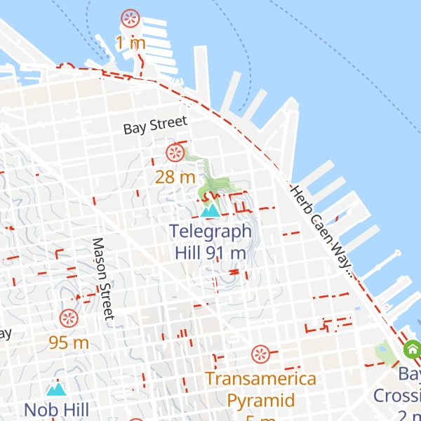 Map of Telegraph Hill