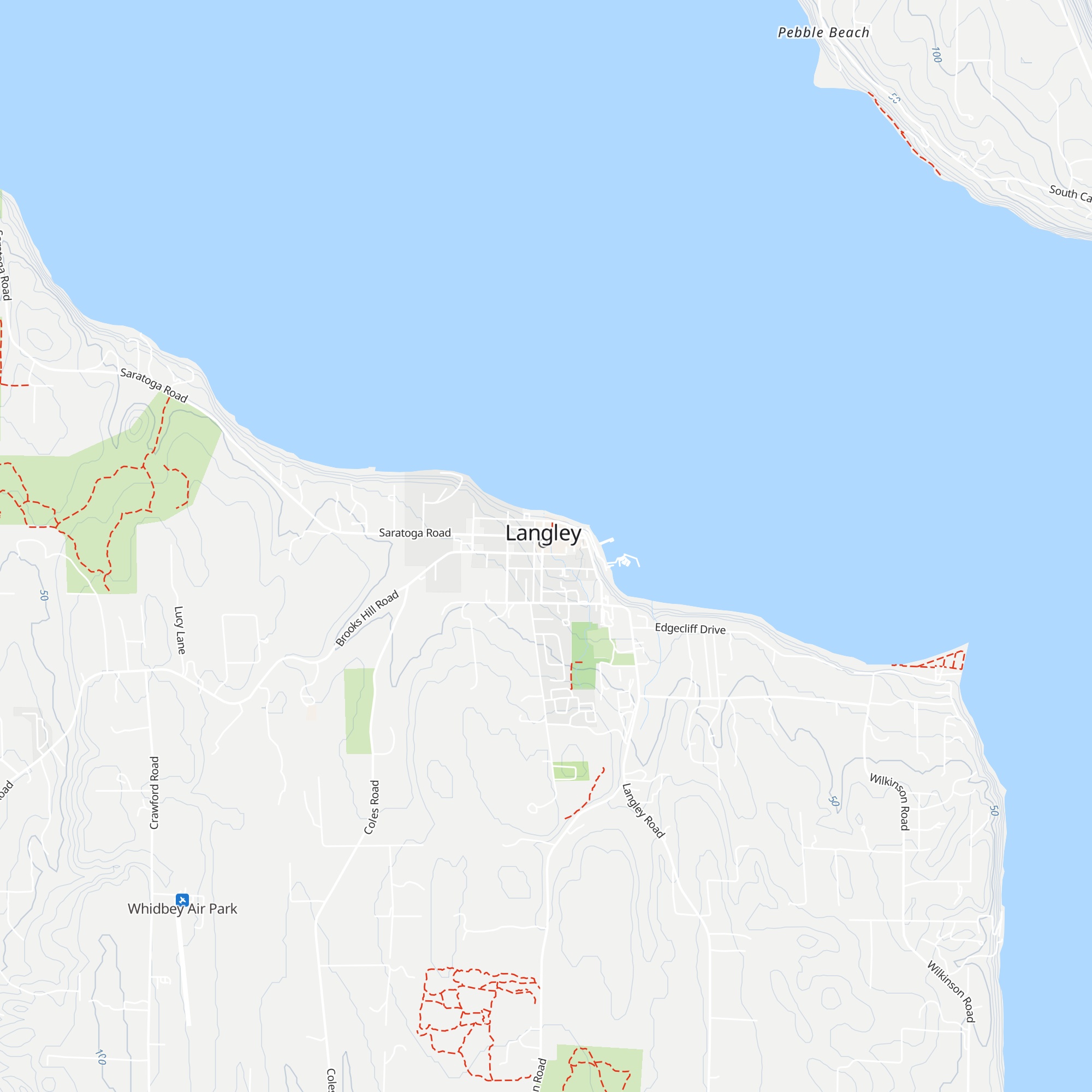 Langley Visitors Center map