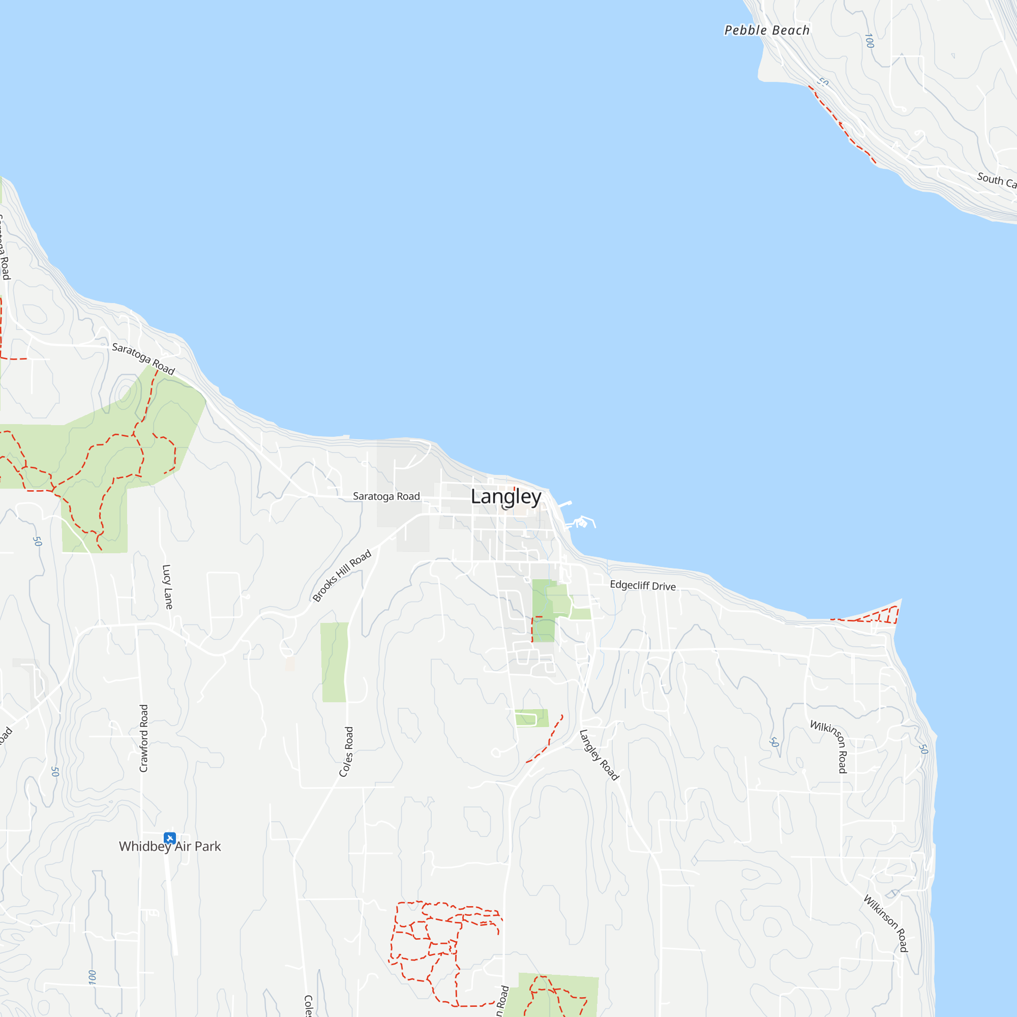 Langley Visitors Center map