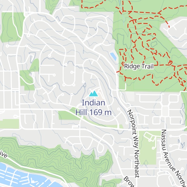 Map of Indian Hill