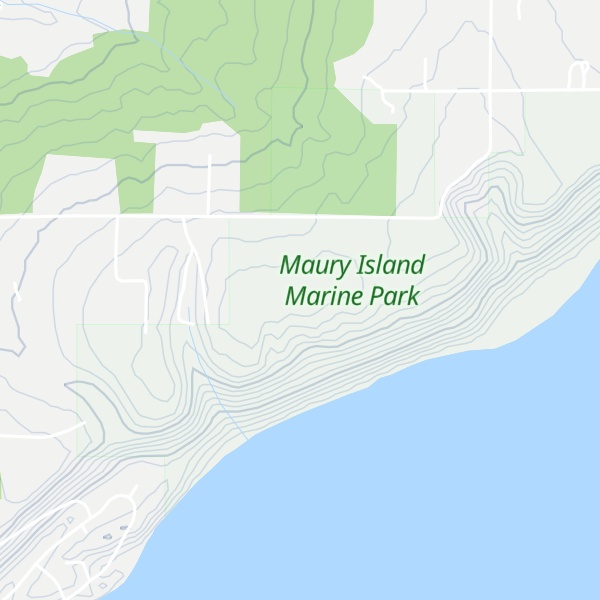 Map of Maury Island