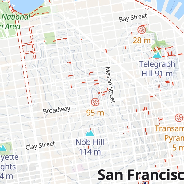 Map of Russian Hill