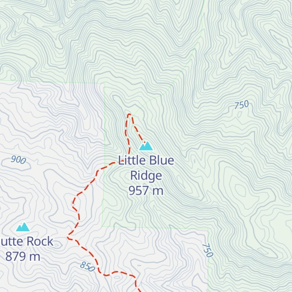 Map of Little Blue Ridge