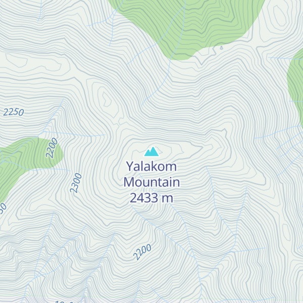Map of Yalakom Mountain