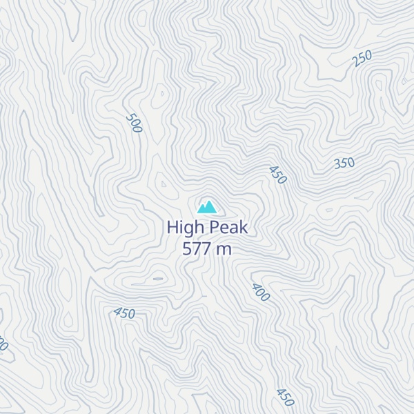 Map of High Peak