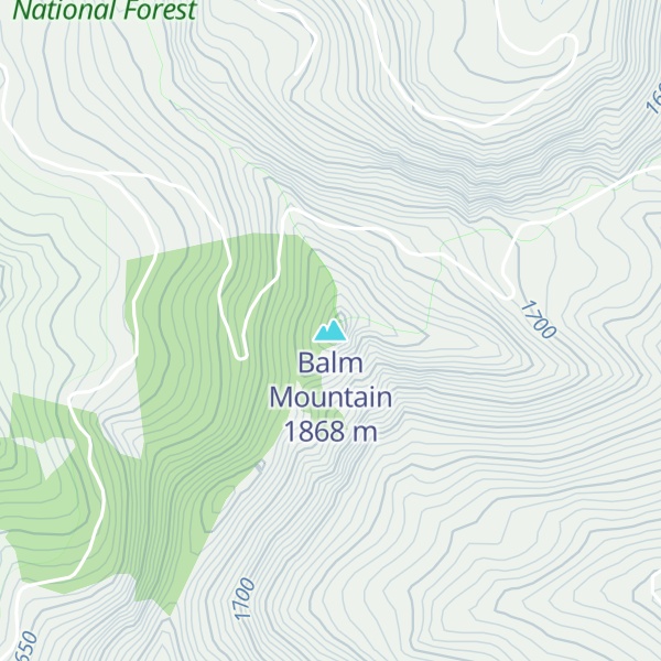 Map of Balm Mountain