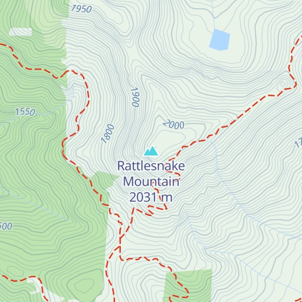 Map of Rattlesnake Mountain