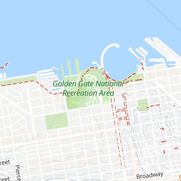 Map of Golden Gate National Recreation Area Park Headquarters