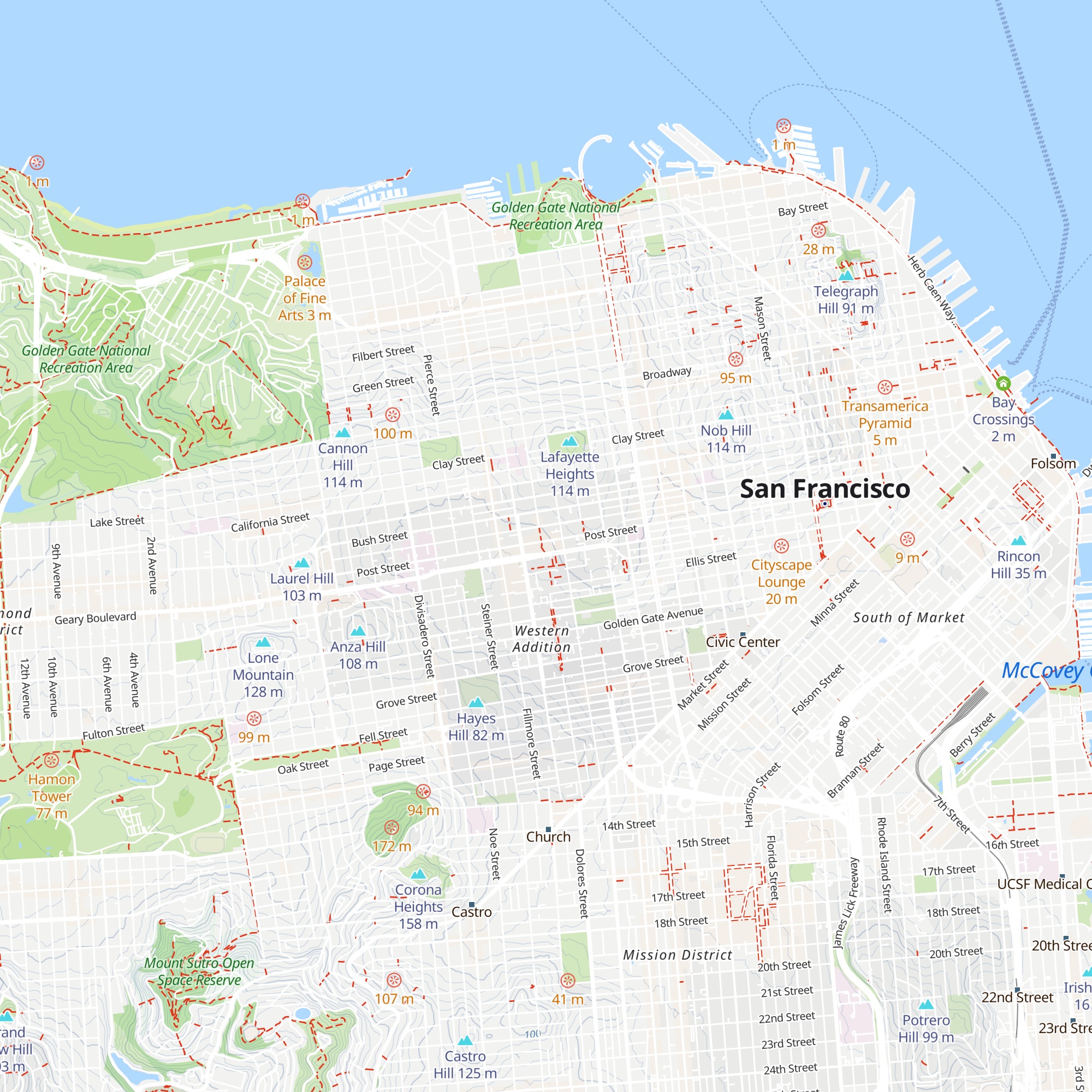 Japantown Cultural District Visitor Center map