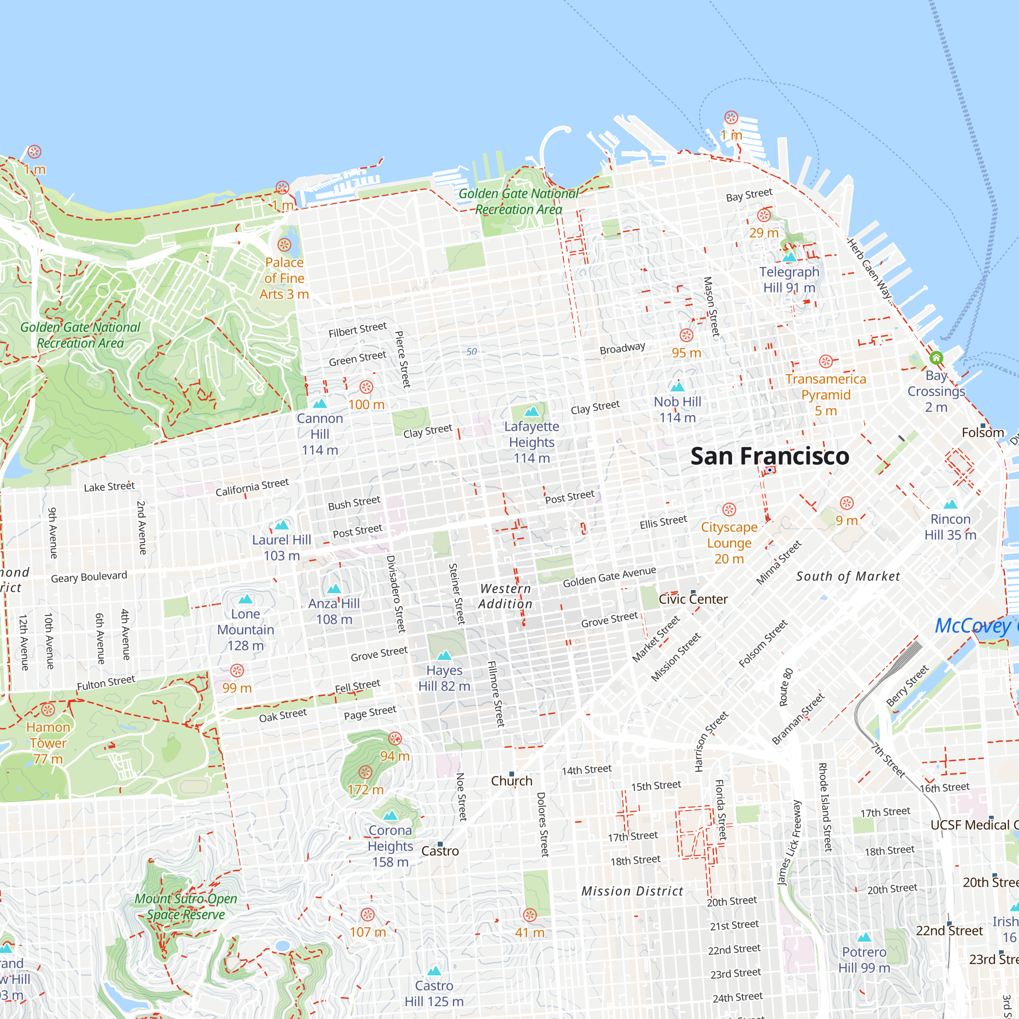 Japantown Cultural District Visitor Center map