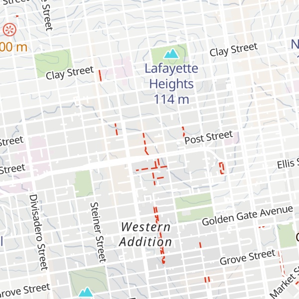 Map of Japantown Cultural District Visitor Center