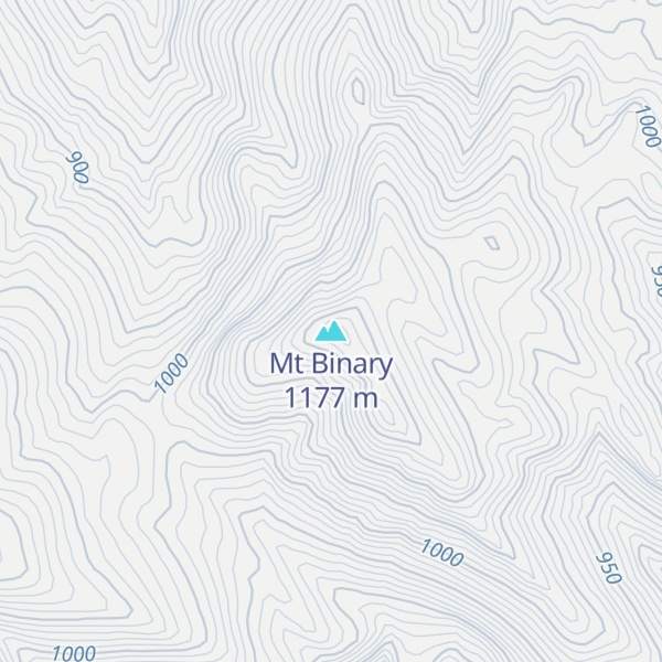 Map of Mt Binary