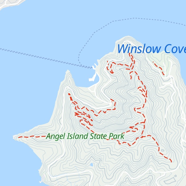 Map of Angel Island State Park Visitor Center