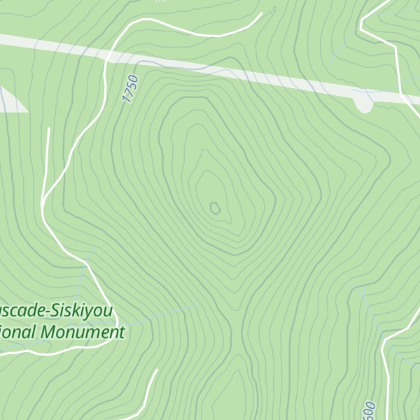 Map of Chinquapin Mountain