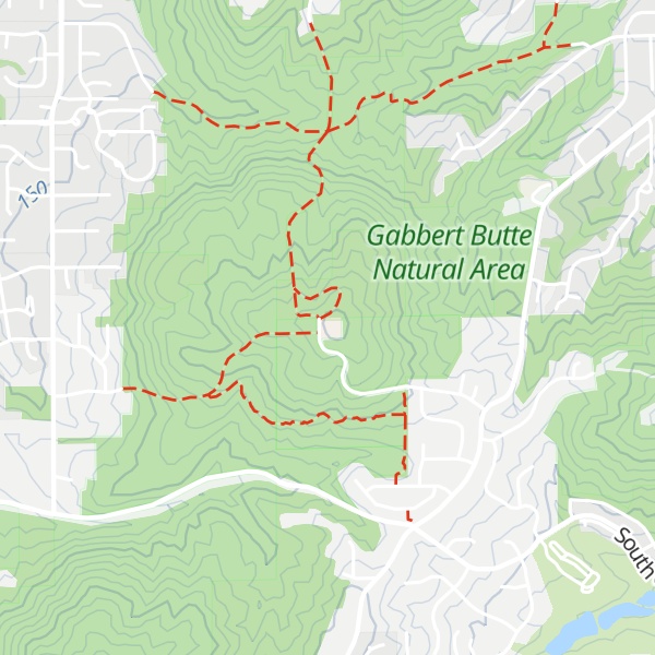 Map of Gabbert Butte
