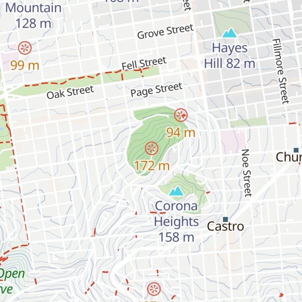Map of Buena Vista Heights