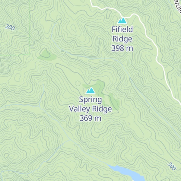 Map of Spring Valley Ridge