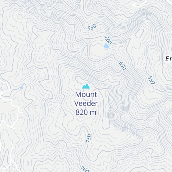 Map of Mount Veeder