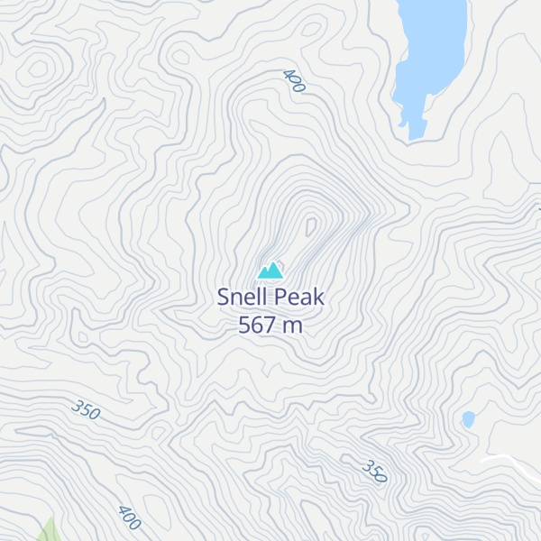 Map of Snell Peak