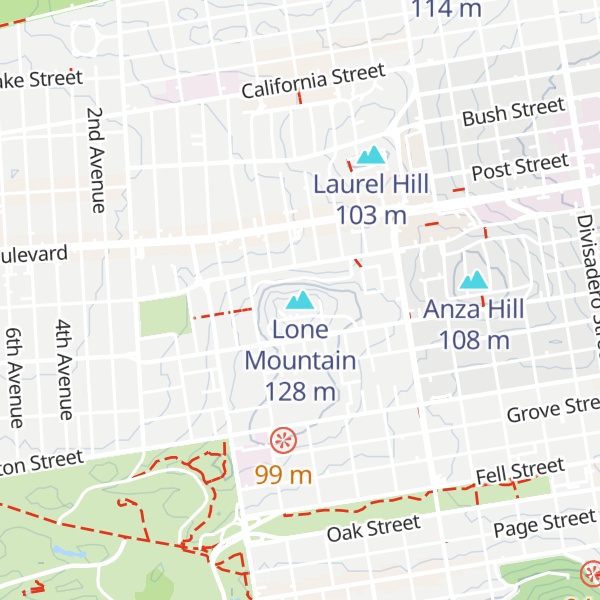 Map of Lone Mountain