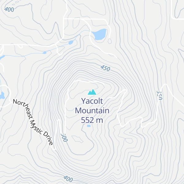 Map of Yacolt Mountain