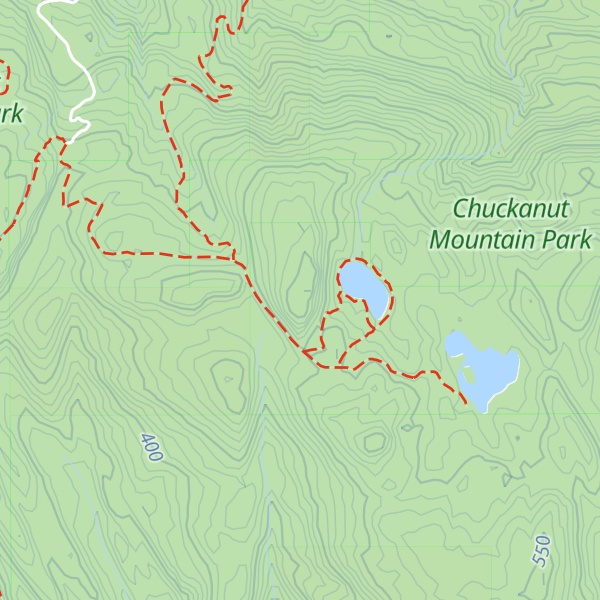Map of North Chuckanut Mountain