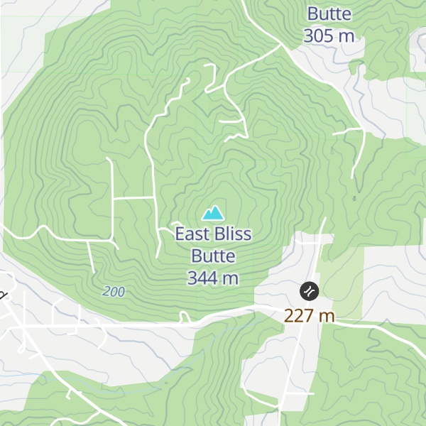Map of East Bliss Butte