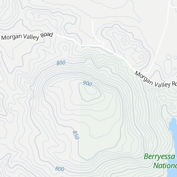 Map of Grizzly Peak