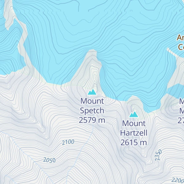 Map of Mount Spetch