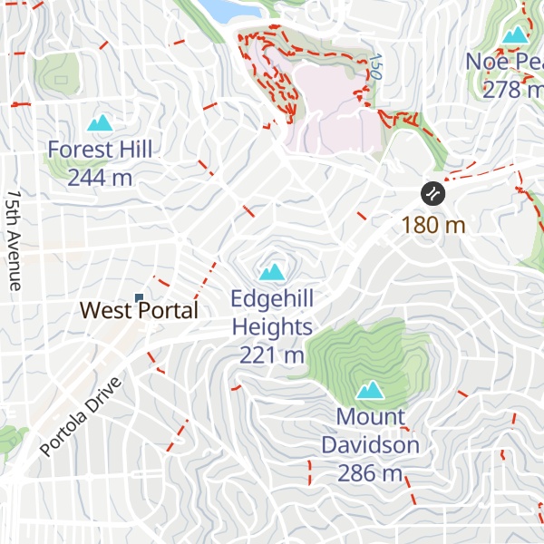 Map of Edgehill Heights