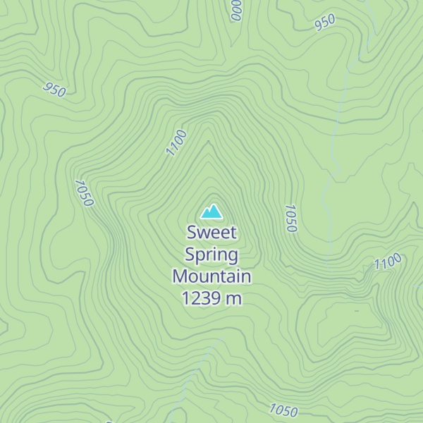 Map of Sweet Spring Mountain