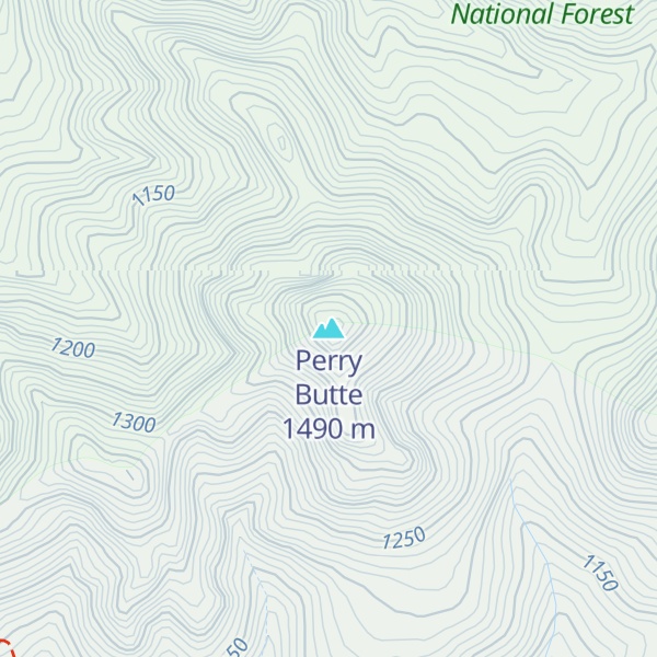 Map of Perry Butte