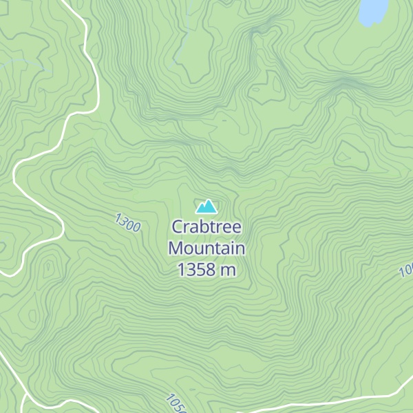 Map of Crabtree Mountain