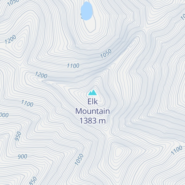 Map of Elk Mountain