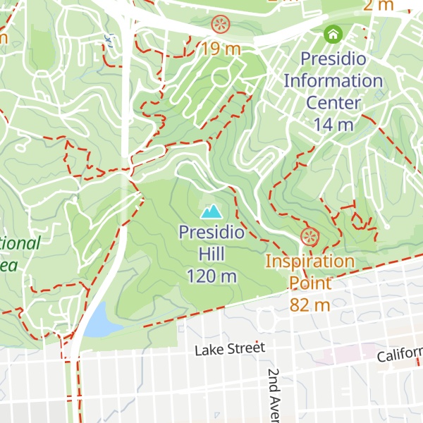 Map of Presidio Hill