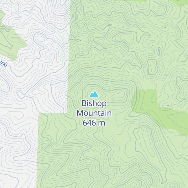 Map of Bishop Mountain
