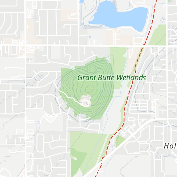 Map of Grant Butte