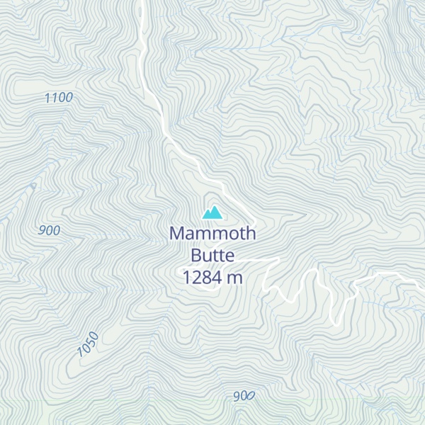 Map of Mammoth Butte