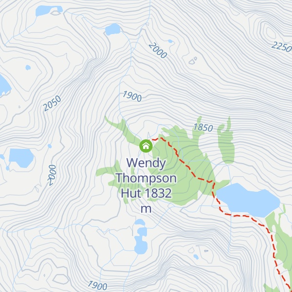 Map of Wendy Thompson Hut