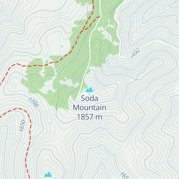 Map of Soda Mountain