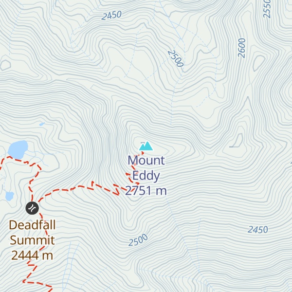 Map of Mount Eddy