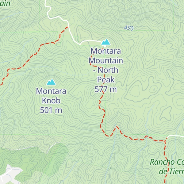 Map of South Peak