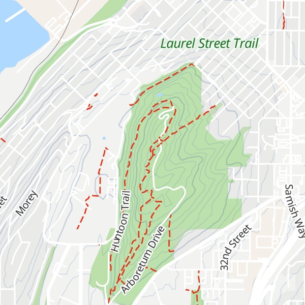 Map of Sehome Hill