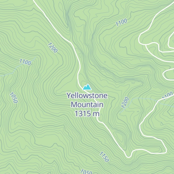 Map of Yellowstone Mountain