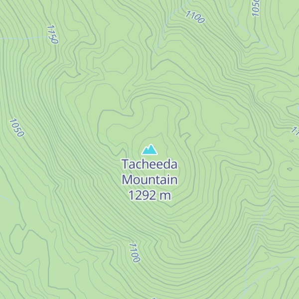 Map of Tacheeda Mountain