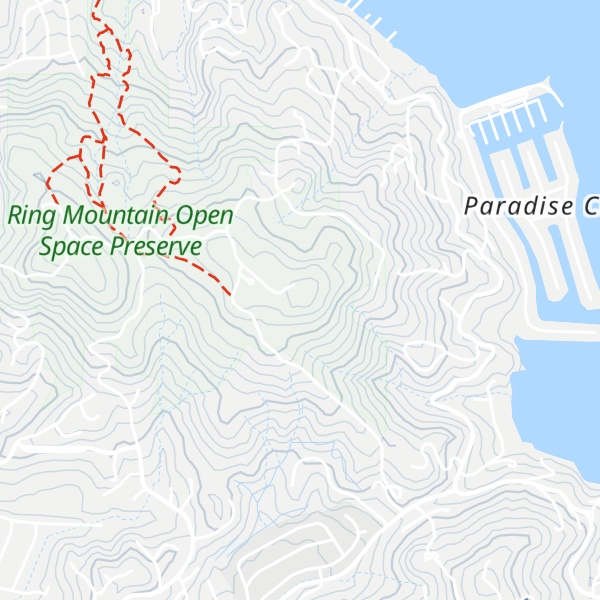 Map of Ring Mountain