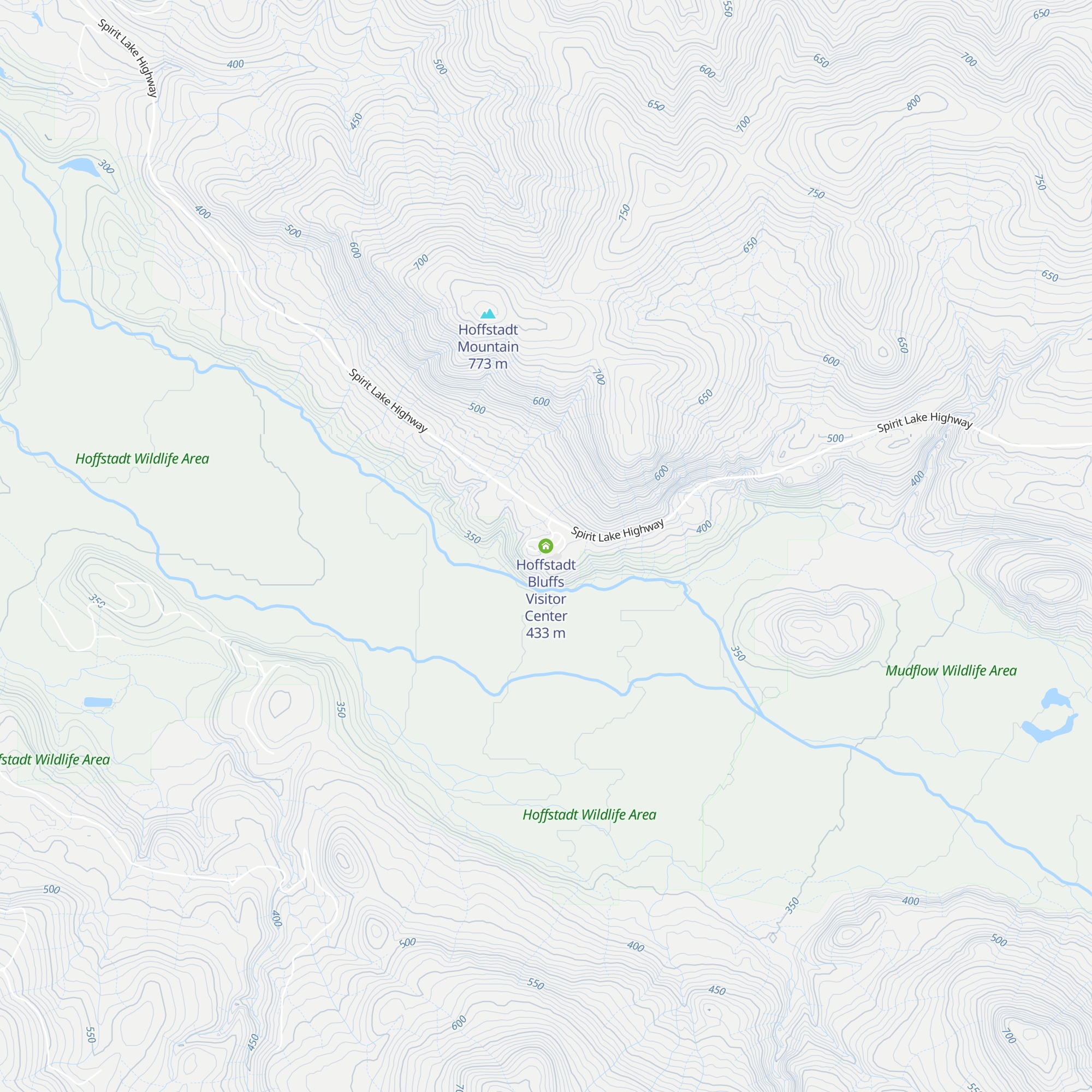Hoffstadt Bluffs Visitor Center map